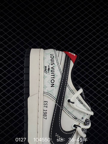 Jordan Air Jordan 1 Retro Low x Louis Vuitton Off White Black Light Green Red EU 36-45 Sneaker - Unisex (BS-79751)