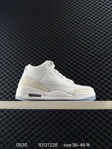 Jordan Air Jordan 3 Retro White Black Cream Red Blue EU 36-46 Basketball Shoe - Unisex (BS-80802)