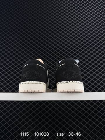 Jordan Air Jordan 1 Low Black Off White Light Pink EU 36-46 Sneaker - Unisex (BS-80271)