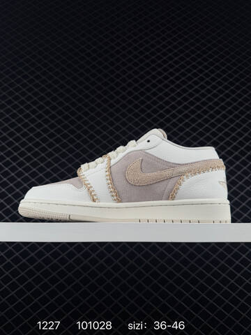 Jordan Air Jordan 1 Low White Brown Tan Red EU 36-46 Sneaker - Unisex (BS-79983)