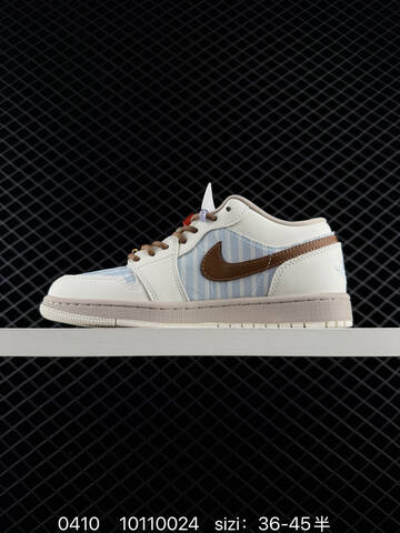 Jordan Air Jordan 1 Low White Navy Blue Light Blue EU 36-45 Sneaker - Unisex (BS-79517)