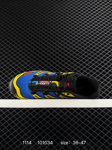 Salomon XT-6 Blue Yellow Black EU 36-47 Trail Shoe Trail Running Sneakers - Unisex (BS-85926)