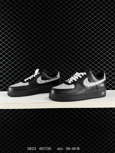Nike Air Force 1 07 Low black grey white EU 36-45 sneaker