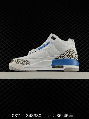Jordan Air Jordan 3 Retro Sail Light Blue Burgundy Cream EU 36-45 Basketball Shoe - Unisex (BS-79679)