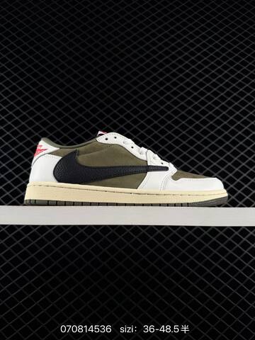 Travis Scott x Air Jordan 1 Low OG Canary Yellow 7 0 AIR JORDAN 1 Aj1 Lifestyle (BS-79008)