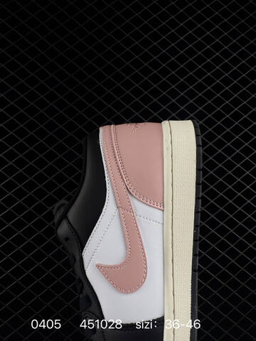 Jordan Air Jordan 1 Low Black Pink White Sail EU 36-46 Basketball Shoe - Unisex (BS-79549)