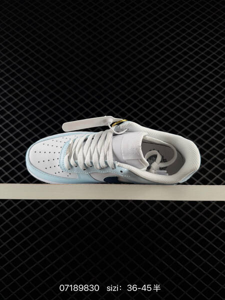 Nike Air Force 1 07 light blue white navy blue EU 36-45 lifestyle