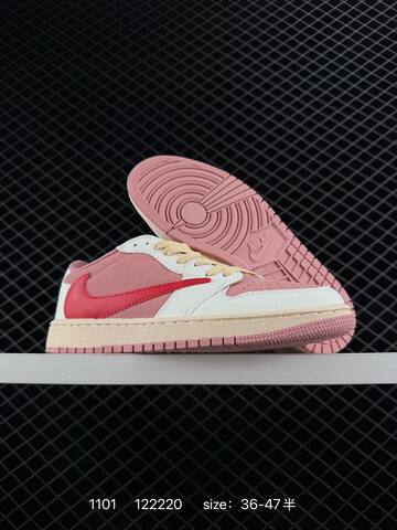 Fragment x Travis Scott x LV Air Jordan 1 Low Lifestyle (BS-80377)