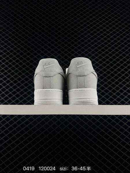 Nike Air Force 1 07 Low Light Smoke Grey White mesh EU 36-45 with half sizes lifestyle