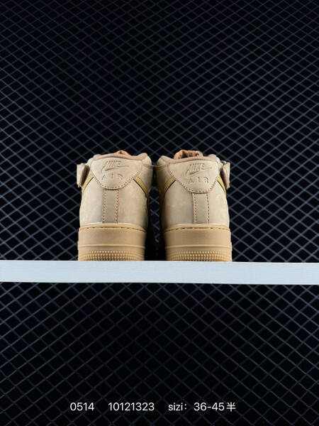 Nike Air Force 1 07 Mid wheat tan gold brown EU 36-45 lifestyle