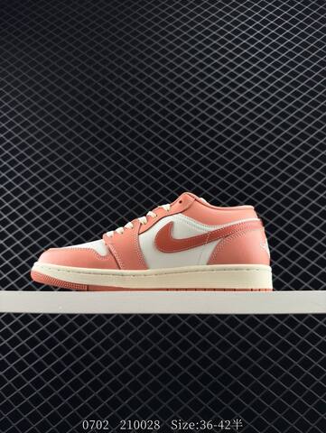 Jordan Air Jordan 1 Low DC0774-180 White Light Pink Sail EU 36-42 Sneaker - Unisex (BS-81113)