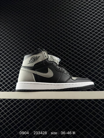 Jordan Air Jordan 1 Retro High OG Black Grey White EU 36-46 Basketball Shoe - Unisex (BS-80772)