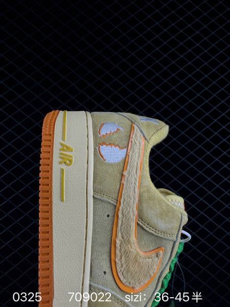 Nike Air Force 1 Low beige orange green cream EU 36-45 lifestyle
