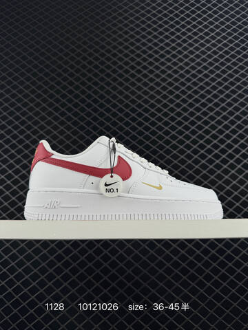Nike Air Force 1 Low White Red EU 36-45 Lifestyle - Unisex (BS-73954)