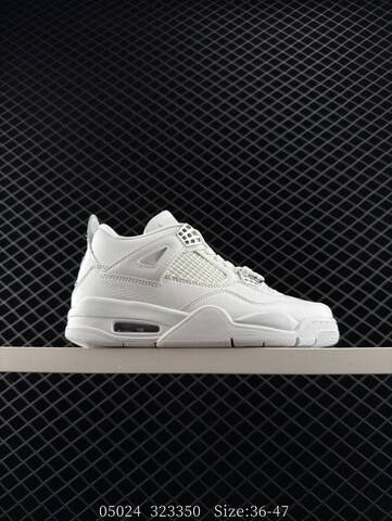 Jordan Air Jordan 4 Retro Pure Money White Silver EU 36-47 Basketball Shoe - Unisex (BS-81304)
