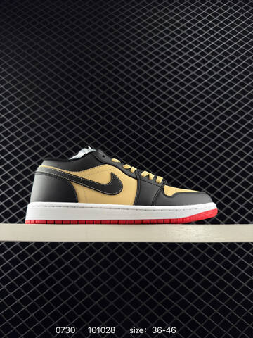 Jordan Air Jordan 1 Low Dong Dan Black Beige White Red EU 36-46 Sneaker - Unisex (BS-80998)