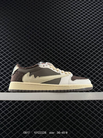 Jordan Air Jordan 1 Low Dark Brown Cream Beige Off White EU 36-45 Sneaker - Unisex (BS-80890)