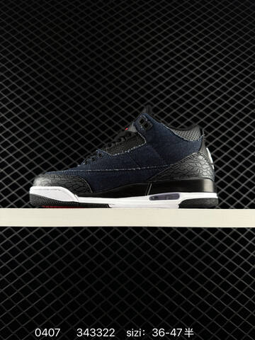 Jordan Air Jordan 3 Retro IH7959 Navy Black White Red EU 36-47 Basketball Shoe - Unisex (BS-79538)
