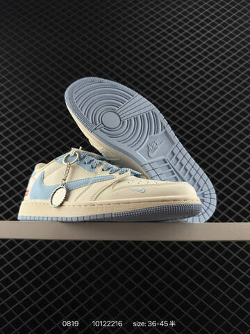 Jordan Air Jordan 1 Low Sail Light Blue Grey EU 36-45 Sneaker - Unisex (BS-80880)