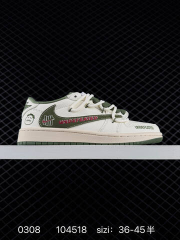 Jordan Air Jordan 1 Low Travis Scott Stussy Supreme Custom Sail Navy Grey Black Red EU 36-45 Sneaker - Unisex (BS-79690)