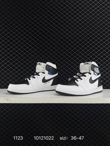 Jordan Air Jordan 1 Retro High OG White Black Blue EU 36-47 Basketball Shoe - Unisex (BS-80206)