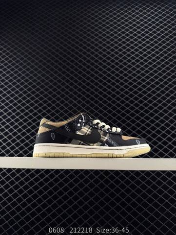 Nike Dunk Low Black Brown Beige White EU 36-45 Skate Shoe - Unisex (BS-81243)