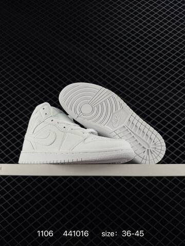 Jordan Air Jordan 1 Low White Light Grey EU 36-45 Sneaker - Unisex (BS-80338)