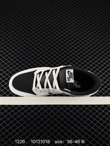 Jordan Fragment x Travis Scott x Air Jordan 1 Low Black White Sail EU 36-46 Sneaker - Unisex (BS-79988)