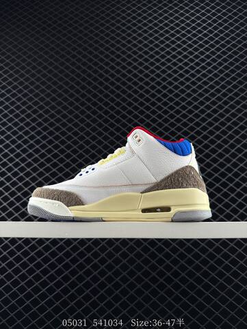 Jordan Air Jordan 3 Retro Seoul 2 0 White Brown Blue Red Cream EU 36-47 Basketball Shoe - Unisex (BS-81275)