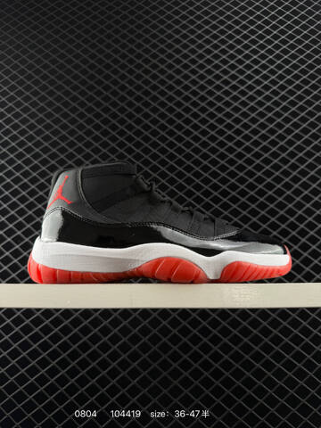 Jordan Air Jordan 11 Black White Red EU 36-47 Basketball Shoe - Unisex (BS-80972)