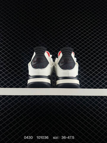 AIR JORDAN 4 Air Jordan Flight Club Sail Black-University Red Lifestyle (BS-79370)
