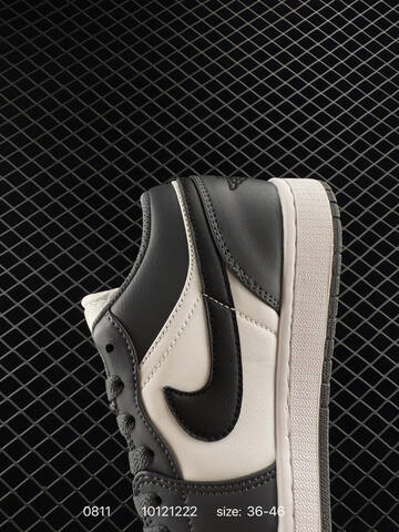 Jordan Air Jordan 1 Low 553558-152 White Dark Grey Black EU 36-46 Sneaker - Unisex (BS-80933)