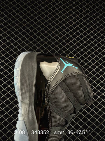 Jordan Air Jordan 11 Retro Black Translucent Clear Neon Yellow EU 36-47 5 Basketball Shoe - Unisex (BS-79887)