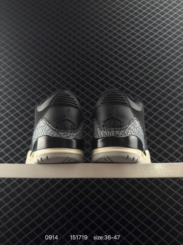 Jordan Air Jordan 3 Retro DN3707-260 Black Grey Cream EU 36-47 Basketball Shoe - Unisex (BS-80714)