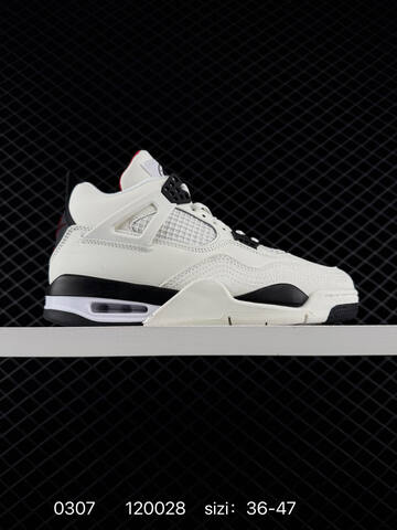 Jordan Air Jordan 4 Retro CT8527 400 White Black Red EU 36-47 Basketball Shoe - Unisex (BS-79699)