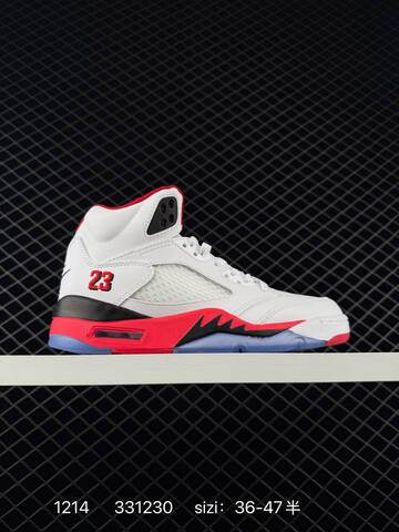 Jordan Air Jordan 5 Retro Black Blue White Red EU 36-47 Basketball Shoe - Unisex (BS-80066)