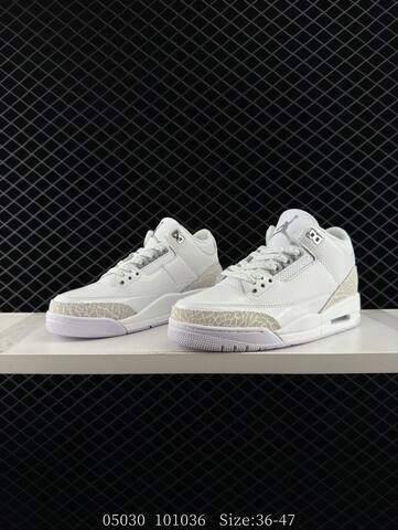 Jordan Air Jordan 3 Retro Pure Money White Light Silver EU 36-47 Basketball Shoe - Unisex (BS-81281)