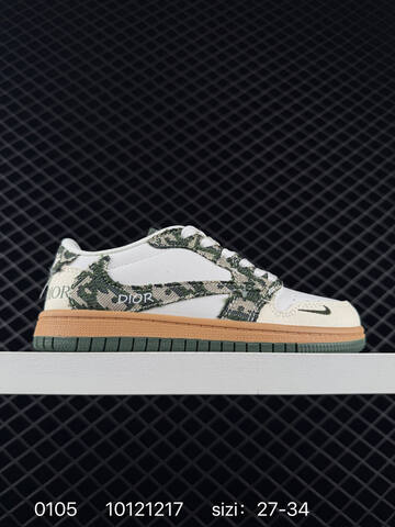 Fragment x Travis Scott x LV Air Jordan 1 Low Lifestyle (BS-73323)