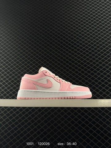 Jordan Air Jordan 1 Low White Light Pink EU 36-40 Sneaker - Unisex (BS-80591)