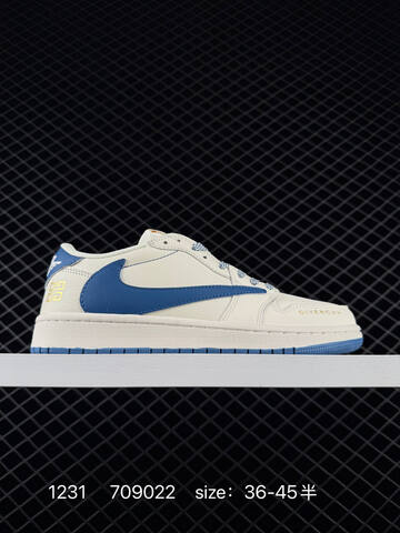Jordan Air Jordan 1 Low Travis Scott Reverse Mocha Custom White Off White Black EU 36-45 Sneaker - Unisex (BS-79928)