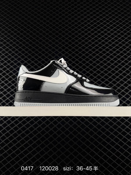 Nike Air Force 1 07 Black Grey White EU 36-45 lifestyle