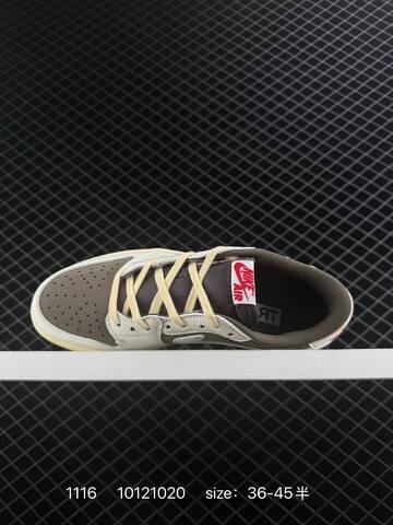 Travis Scott x Fragment x Air Jordan 1 Low Military Blue AIR JORDAN 1 Aj1 Lifestyle (BS-74184)