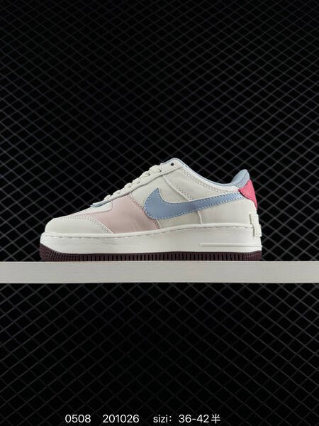 Nike Air Force 1 Low Shadow off white light blue pink dark red EU 36-42 lifestyle