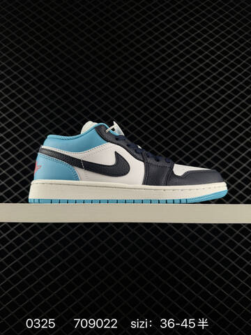 Jordan Air Jordan 1 Low White Blue Red EU 36-45 Sneaker - Unisex (BS-79612)