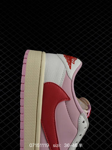 Jordan Travis Scott Air Jordan 1 Low OG Shy Pink IQ7604-100 35 5 36 36 5 37 Lifestyle - Women's (BS-78967)