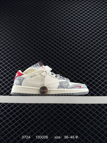 Jordan Air Jordan 1 Low OG SP Beige Grey Red White EU 36-45 Sneaker - Unisex (BS-81022)