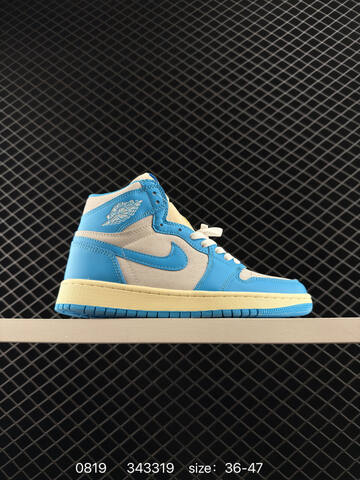 Jordan Union x Fragment Design x Air Jordan 1 Retro High OG Blue Cream White EU 36-47 Basketball Shoe - Unisex (BS-80878)
