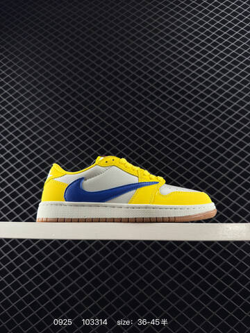 Jordan Air Jordan 1 Low DC0774 105 White Light Blue Black Orange EU 36-45 Skate Shoe - Unisex (BS-80632)
