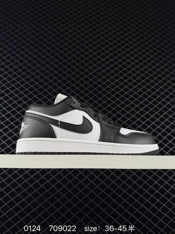 Jordan Air Jordan 1 Low Black White Red Orange EU 36-45 Sneaker - Unisex (BS-79783)