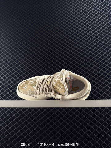 Jordan Air Jordan 1 Low Beige Khaki Brown Silver EU 36-45 Sneaker - Unisex (BS-80781)